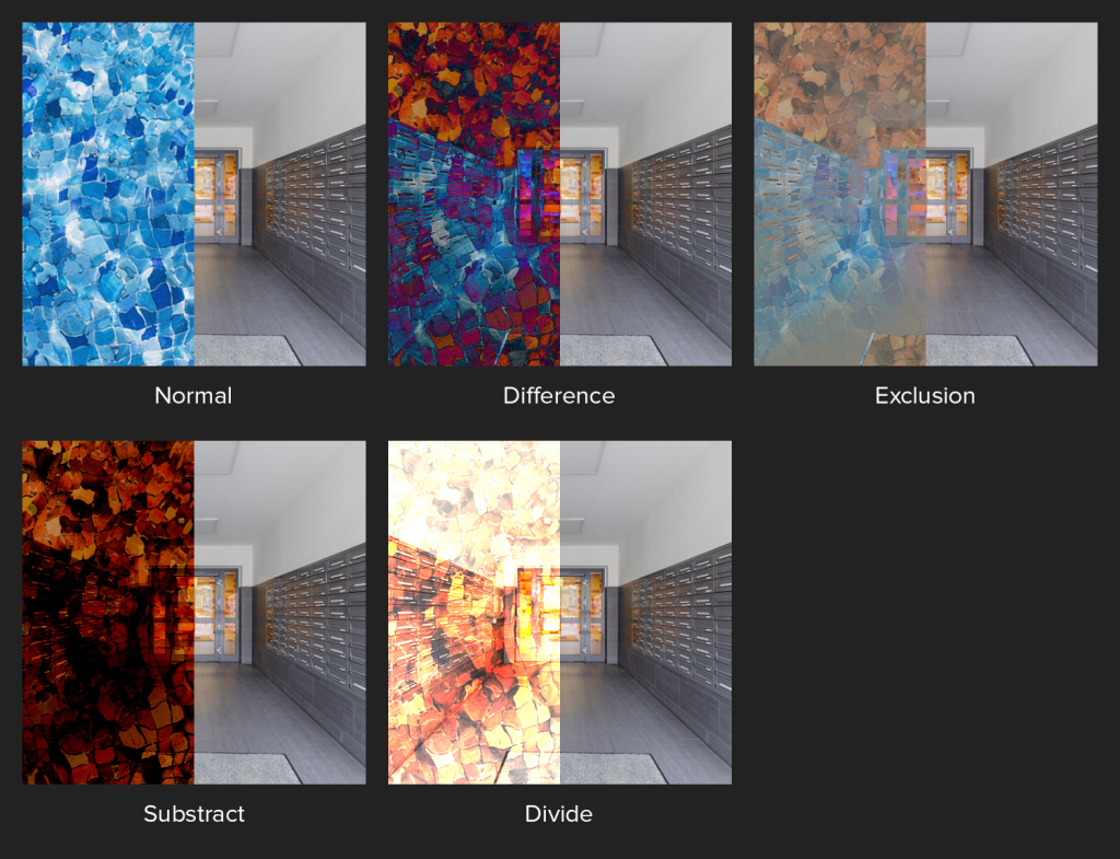 Overview of the blending modes in the Inversion category in Adobe Photoshop and how they affect an image.