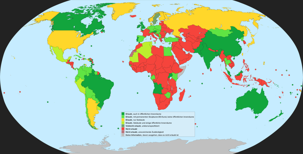 Panoramafreiheitkarte angepasst von Wikipedia.